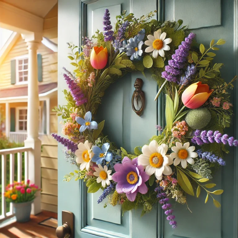 14 Beautiful DIY Wreaths for Spring Door Decoration You Can’t Miss!