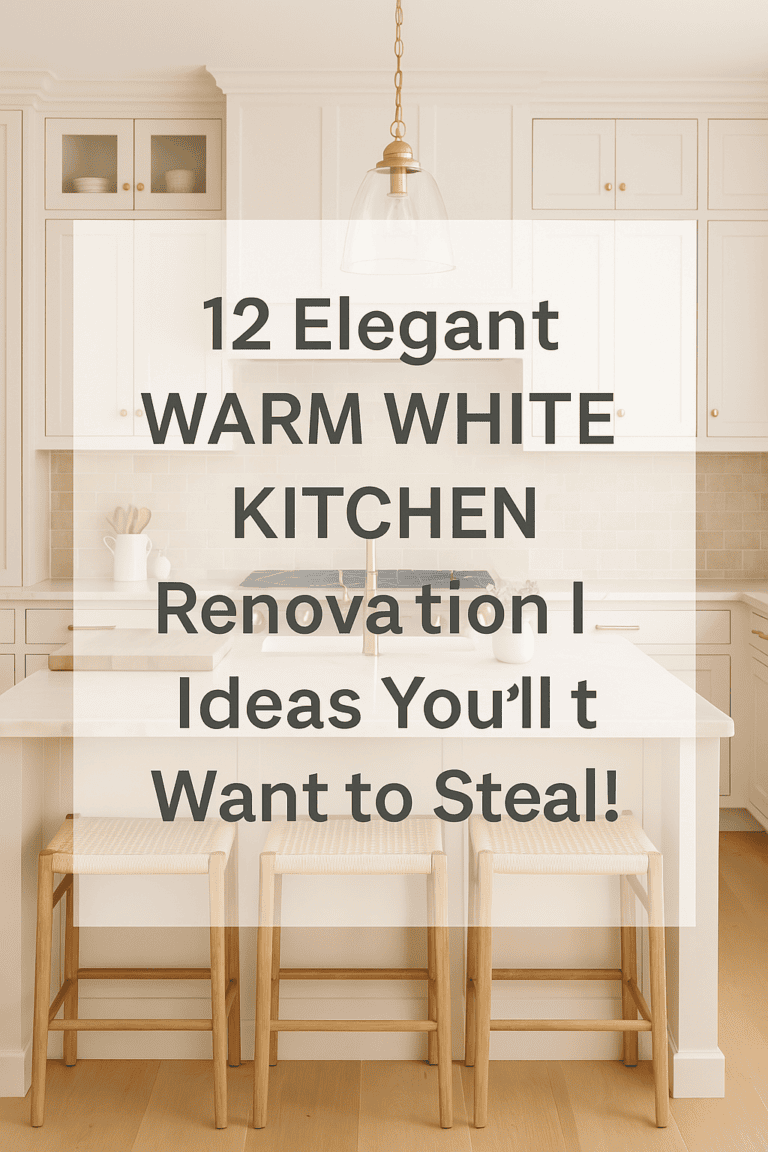 12 Elegant Warm White Kitchen Renovation Ideas You’ll Want to Steal!