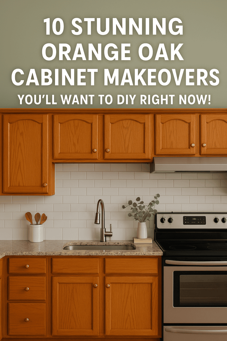 10 Stunning Orange Oak Cabinet Makeovers You’ll Want to DIY Right Now!