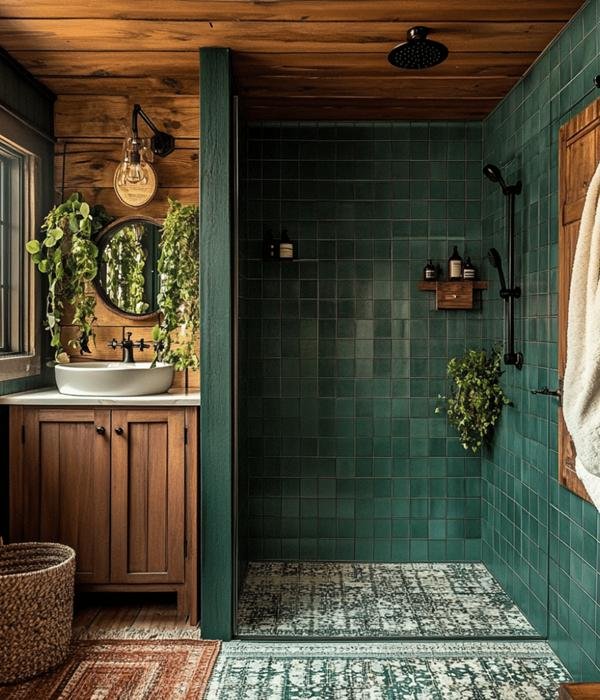 35 Chic Farmhouse Shower Ideas for your home